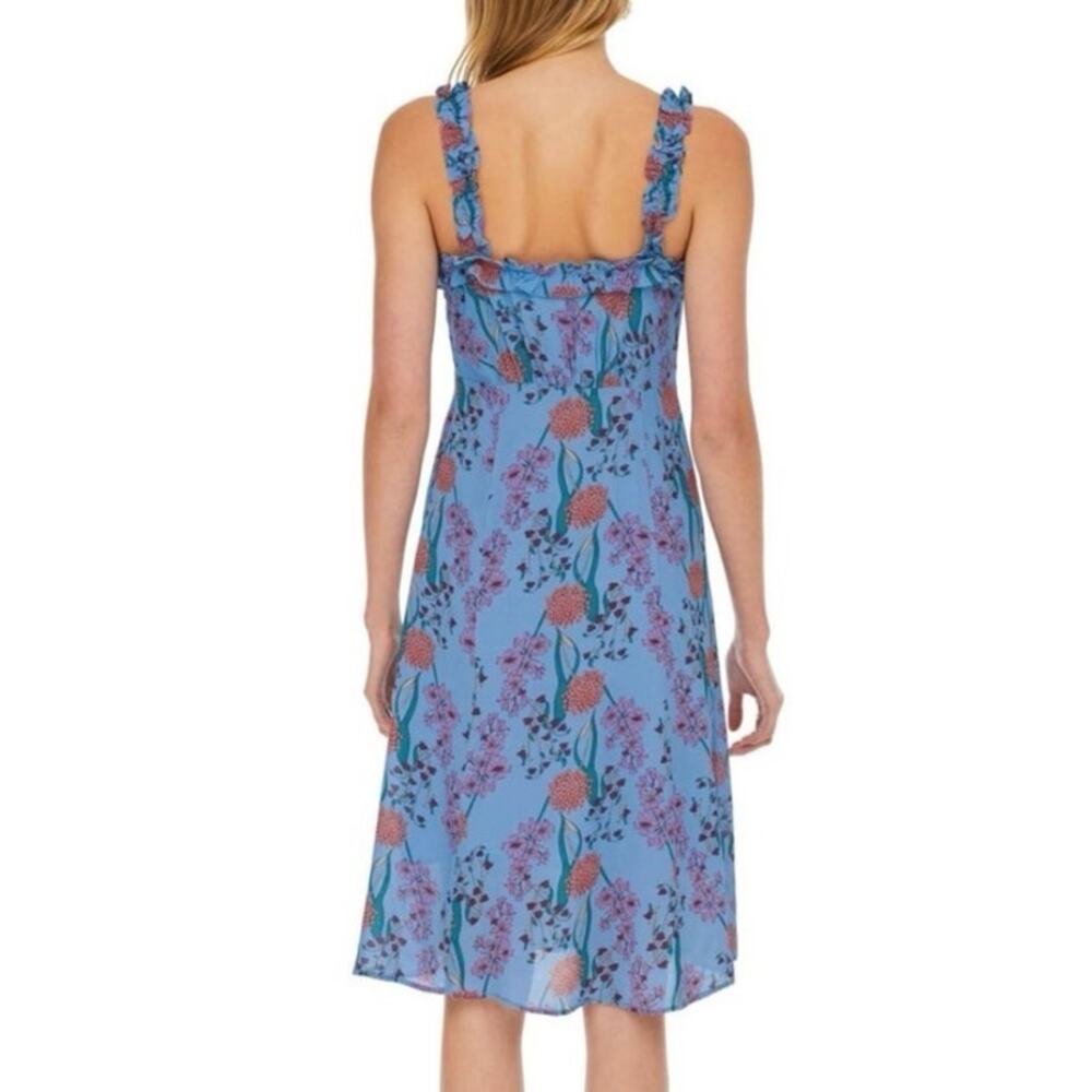ASTR The Label blended blue knee length crepe sundress tea dress M medium - Picture 15 of 16
